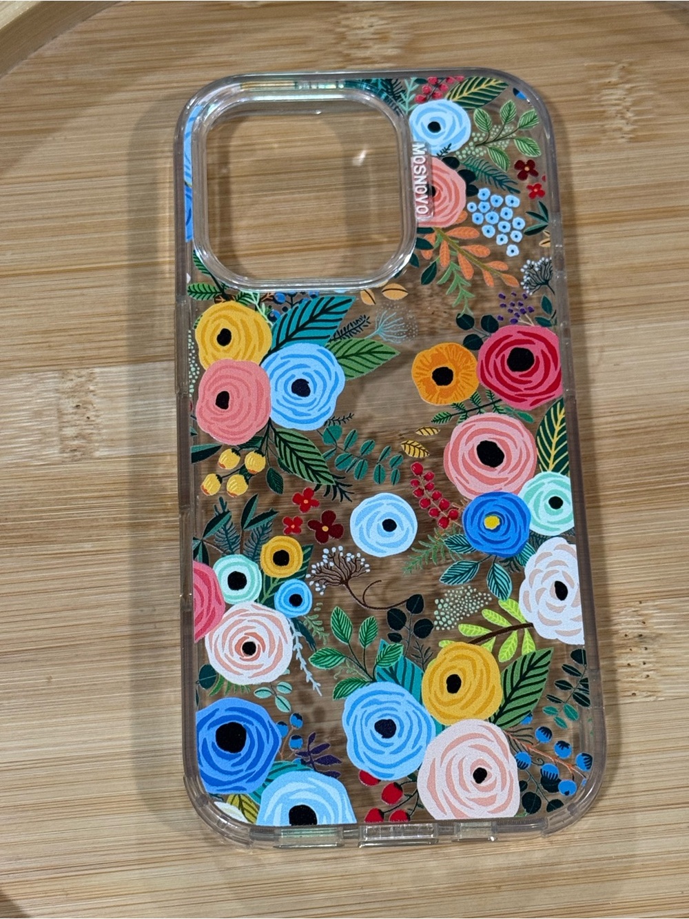 Floral Clear Phone Case - Multicolor